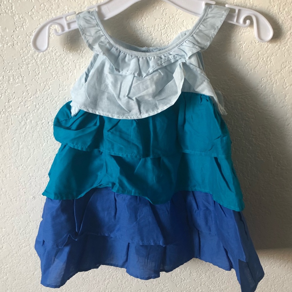 Gymboree Blue Layered Ruffle Dress - Picture 2 of 5